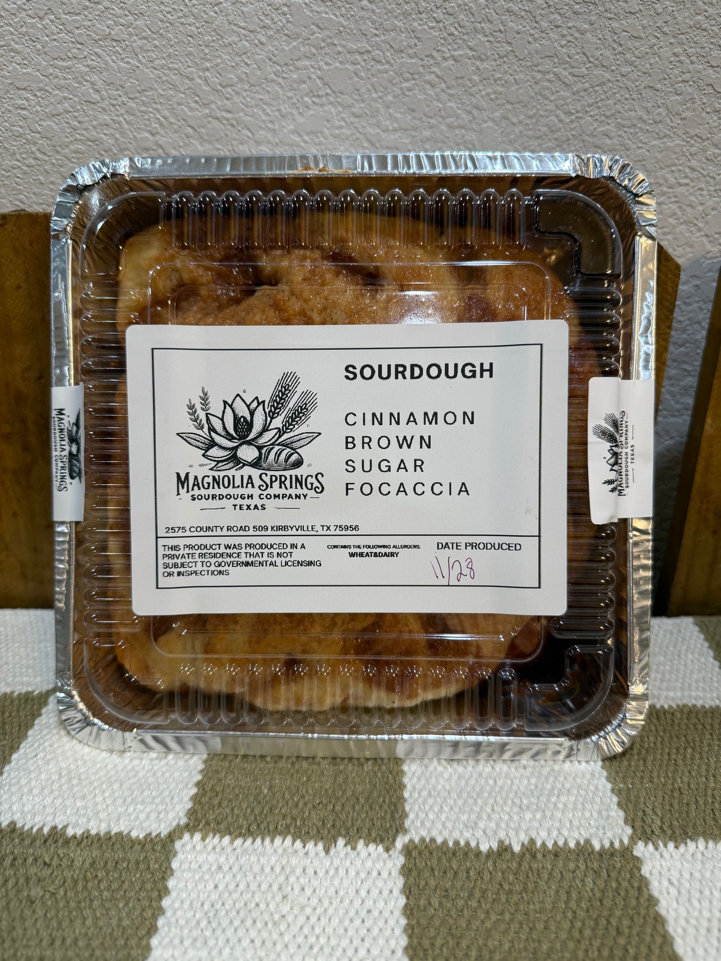 Cinnamon Sugar Focaccia